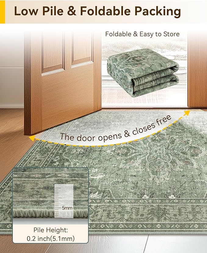 RELEANY Area Rugs 2'x3' Kitchen Rugs Entry Rug Small Rugs - Image 4