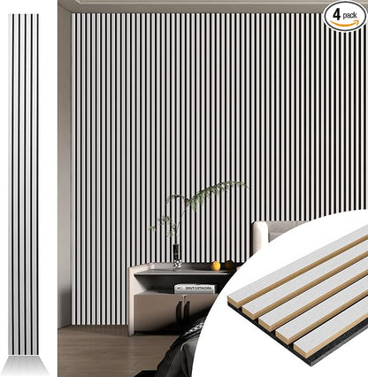 Art3d 107" x 8" Wall Panel 3D Fluted by Art3d