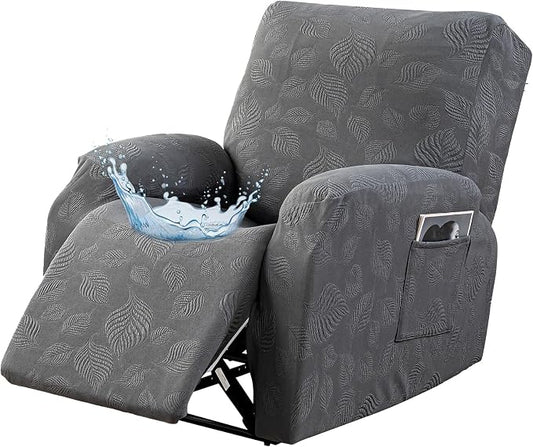 Gennia Recliner Chair Covers 3 Pieces Extra, Waterproof Jacquard Reclining by Genina