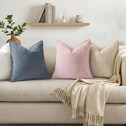 decorUhome Summer Couch Throw Pillow Covers 20x20 Set of 2, Decorative Soft - Image 3