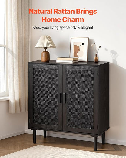 VEVOR Buffet Cabinet, Rattan Sideboard Cabinet - Image 4