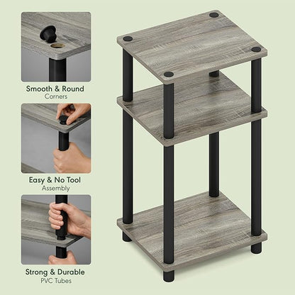 Furinno Turn-N-Tube Side Table, 3-Tier End Table - Image 5