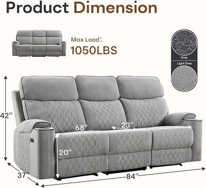 HAOMARKETS Power Oversized Reclining Sofa Couch - Image 2