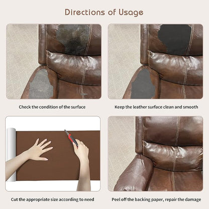 KING MOUNTAIN Leather Repair Patch, 16 x 60 Inches self Adhesive Leather Repair - Image 8