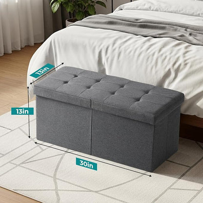 30.5-INCH Storage Ottoman Bench, Footrest - Image 3