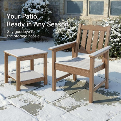 Stoog All-Weather Patio Chairs Set of 2, Oversized Garden Chair - Image 6