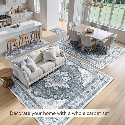 RELEANY Area Rugs 2'x6' Runner Rug Non Slip Washable - Image 4