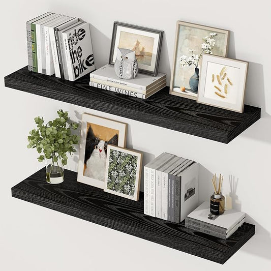 36 Inch Floating Shelves, 12 Inch Deep Floating Shelves by Unknown