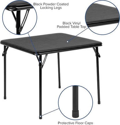 Flash Furniture Mindy Kids 3-Piece Folding Table and Chairs Set - Image 3