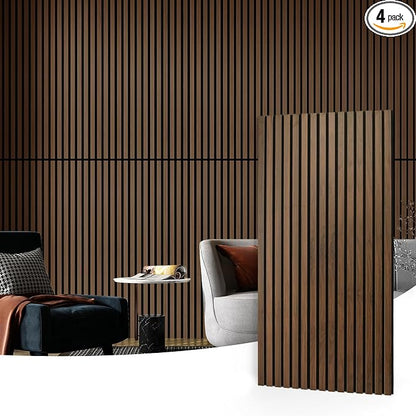 Art3d 4 Pack 47.2 x 23.6in. Wood Slat Acoustic Panels by Art3d