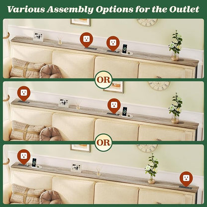 SUPERJARE 110.2 Inch Sofa Table - Image 6