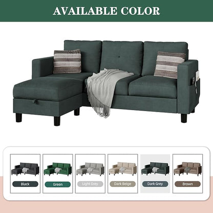 JAMFLY Convertible L-Shaped Sectional Sofa - Image 7