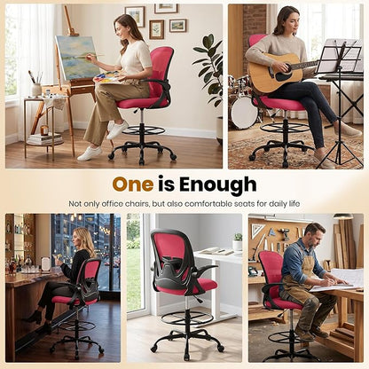 Primy Drafting Chair Tall Office Chair - Image 5
