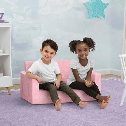 Delta Children - Serta Perfect Sleeper Kids 2-Seater Sofa, Convertible 2-in-1 - Image 2