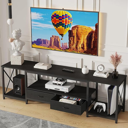 GYIIYUO TV Stand with Fabric Drawer by GYIIYUO
