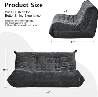Bean Bag Chairs for Adults Giant Bean Bag Chair Memory Foam BeanBag Chair Bean - Image 2