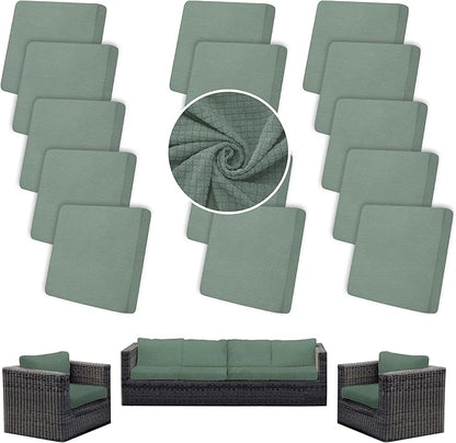Outdoor Cushion Covers Set, Replacement by SUKAIKEQA