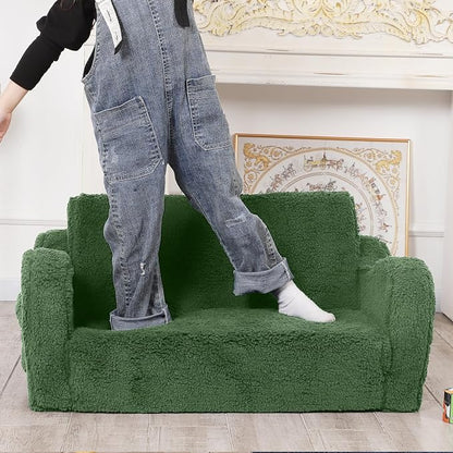 MOMCAYWEX Kids Sofa, 2-in-1 Flip-Out Foam Couch, Soft Play Lounge Chair - Image 5
