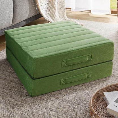 Codi High Density Foam Floor Pillow 2 Sets, Large Meditation Cushions Seating by Codi