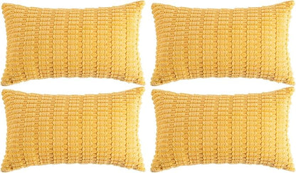 Fancy Homi 4 Packs Decorative Throw Pillow Covers by Fancy+Homi