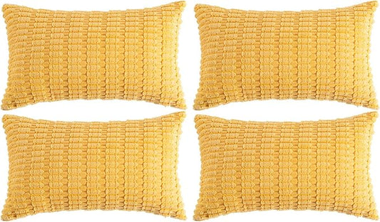Fancy Homi 4 Packs Decorative Throw Pillow Covers by Fancy+Homi