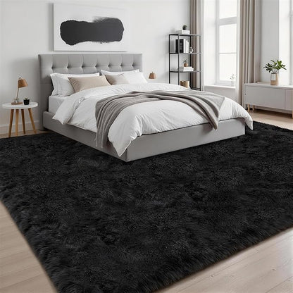 Fluffy Area Rugs 9x12 Living Room Bedroom: Ultra Soft Shag Rug Upgrade Non-Slip - Image 3