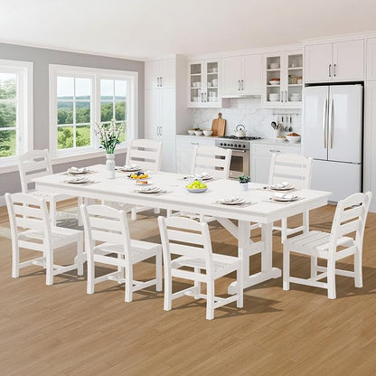 SERWALL 9 Piece Outdoor Dining Set - Image 8