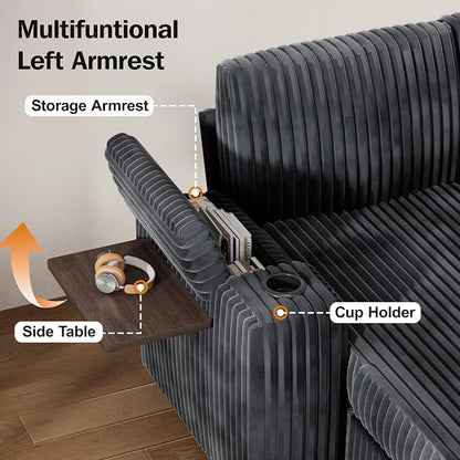 Vipbear 108" Modular Sectional Sleeper Sofa - Image 7