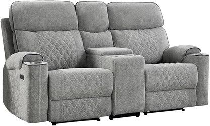 HAOMARKETS Power Reclining Loveseat Sofa - Image 8