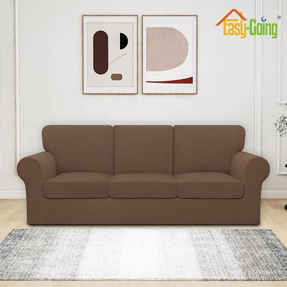 Easy-Going 7 Pieces Stretch Couch Cover Washable Sofa Cover Set - Image 2