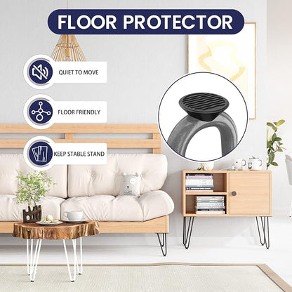 SMARTSTANDARD 12 Inch Heavy Duty Hairpin Furniture Legs, Metal Home DIY Projects - Image 5