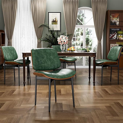 YaFiti Dining Chairs Set of 2, Dining Room and Kitchen Chairs, Mid Century - Image 3