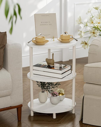 Round Pedestal End Table - Image 7