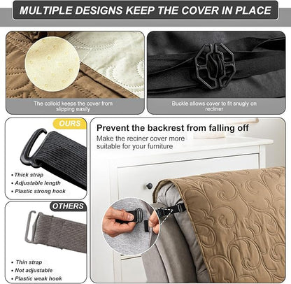 100% Waterproof Recliner Chair Cover, Recliner Chair Covers - Image 5