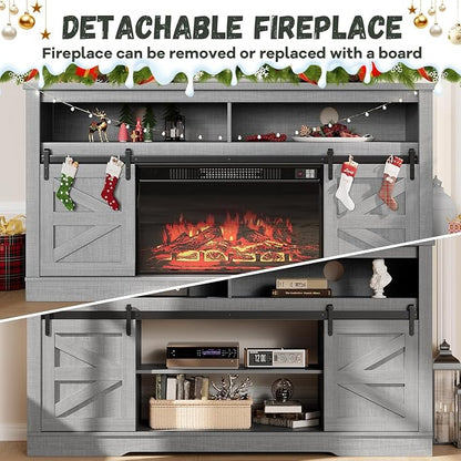 YESHOMY Fireplace TV Stand for Television up to 65+ Inch - Image 4