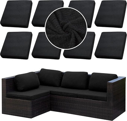 Outdoor Cushion Covers Set, Replacement by SUKAIKEQA