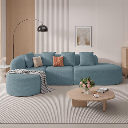 114 Inch Boneless Couches for Living Room, Modern Modular Sectional Sofa - Image 7