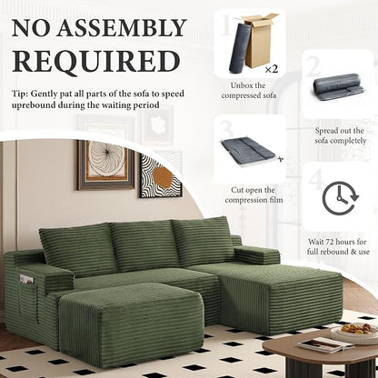 96" Sectional Couches for Living Room Cloud Couch Sofa - Image 6