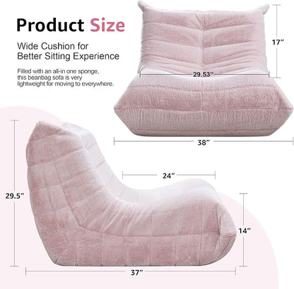 Bean Bag Chairs for Adults Giant Bean Bag Chair Memory Foam BeanBag Chair Bean - Image 2