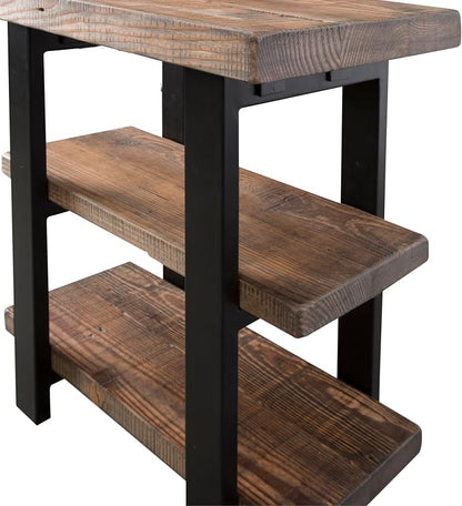Alaterre Furniture Pomona Living Room 3-Tier Solid Wood End Table - Image 10