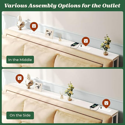 SUPERJARE 5.7 Inch Narrow Console Table - Image 5