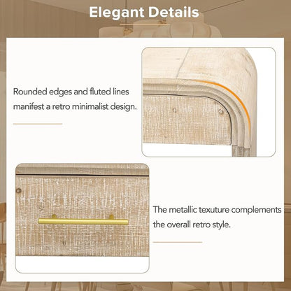 59" Unique Retro Silhouette Console Table - Image 7