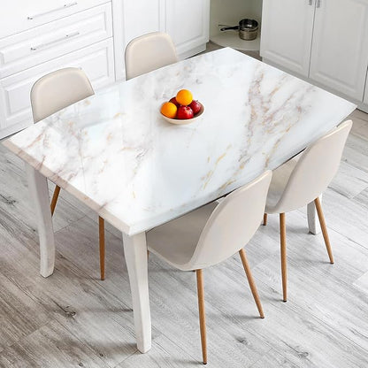 rabbitgoo Glossy Marble Contact Paper Peel and Stick Wallpaper 23.6" X 196.8" - Image 2