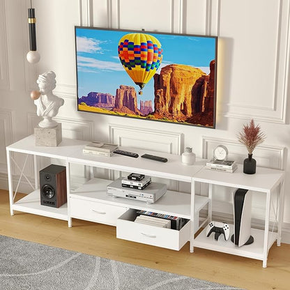 GYIIYUO TV Stand with Fabric Drawer by GYIIYUO