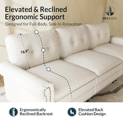 HERA'S HOUSE 3 Pieces Modular Sectional Sofa Sets, Oversized Couch Set - Image 8