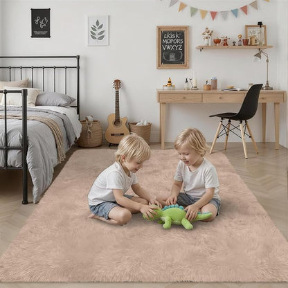 Fluffy 4x6 Area Rugs for Living Room Bedroom: Ultra Soft Shag Rug Non-Slip - Image 7