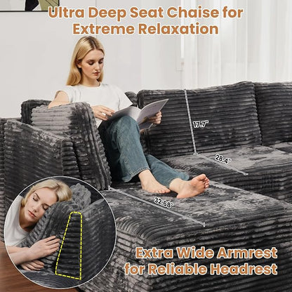 ovios 32.7 inches Armrest Seat Module - Image 7
