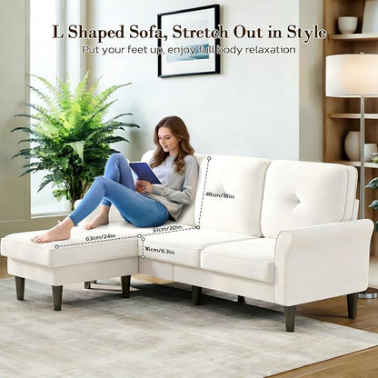 Welzona Sectional Couches for Living Room, L Shaped Couch - Image 3