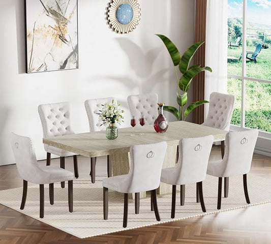 Henf 9 Pieces Extendable Dining Table Set by Henf
