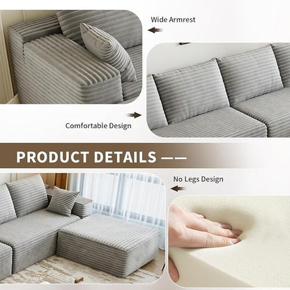 135.4" Cloud Modular Sectional Sofa - Image 8